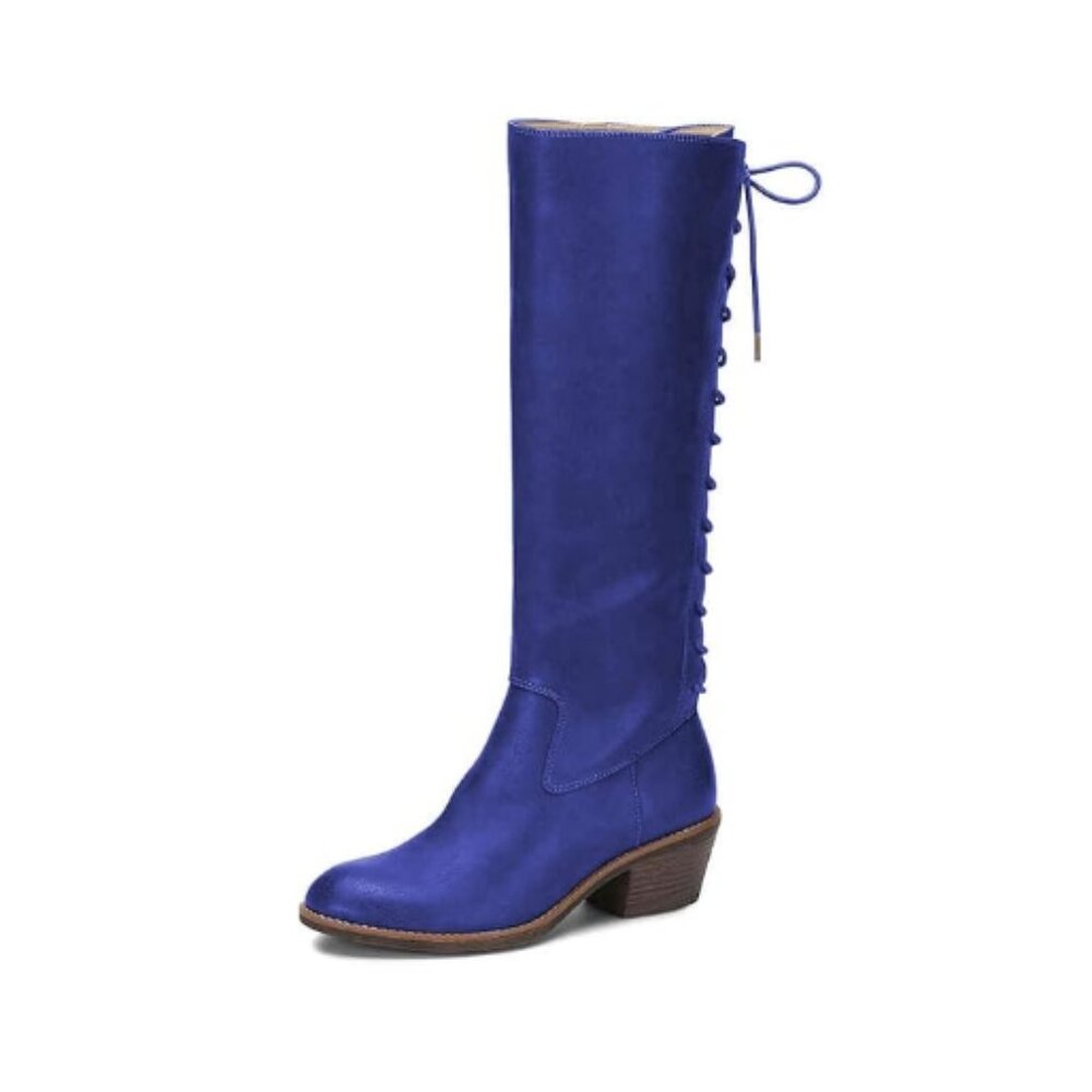 FSJ Royal Blue Knee-High Boots